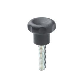 Knobs with threaded end