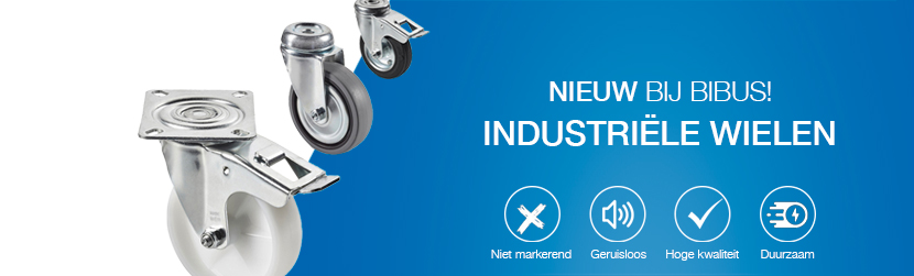 BIBUS introduceert innovatieve serie wielen voor diverse industriële toepassingen