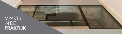 BIBUS in practice: actuator for a glass floor door