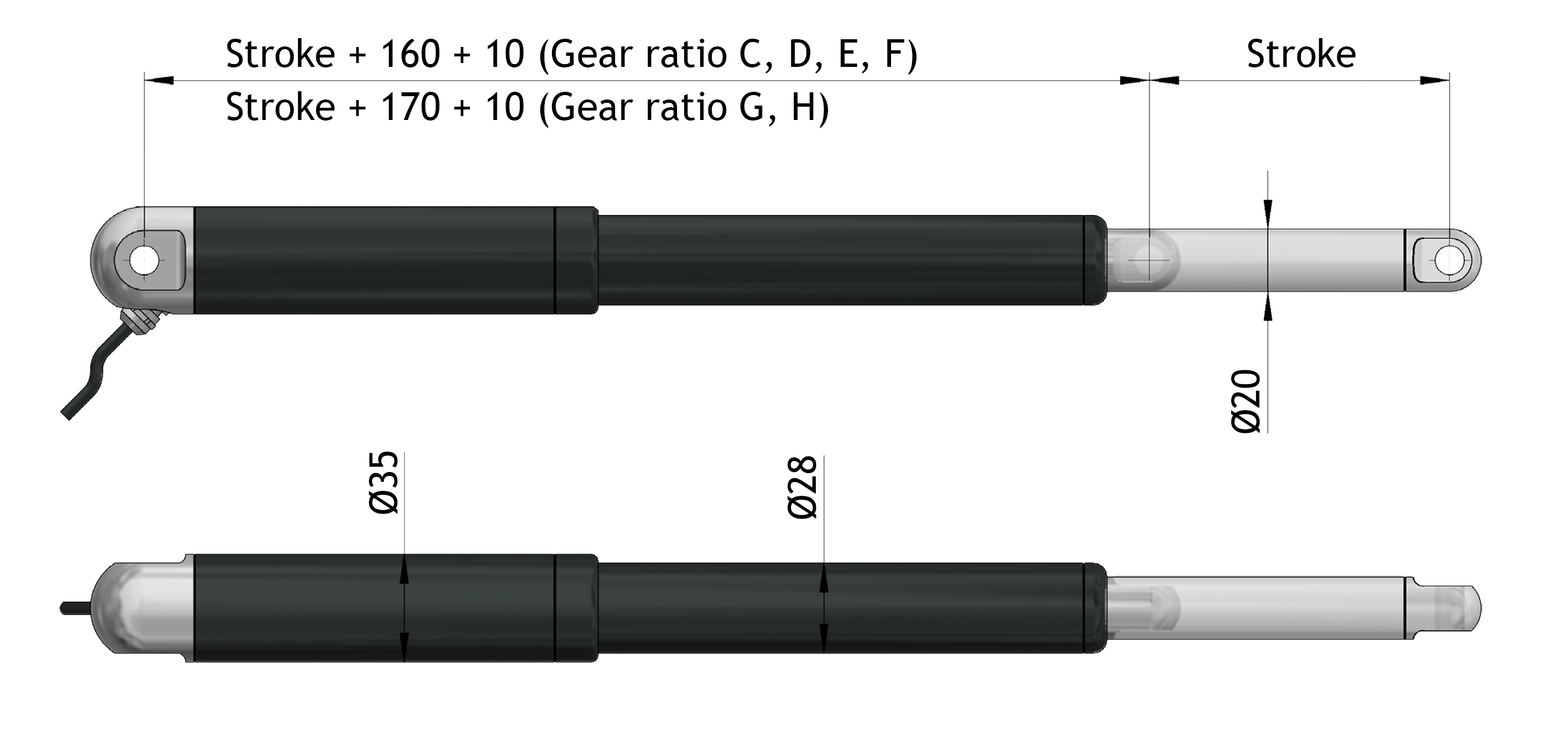 Quickship actuators drawing