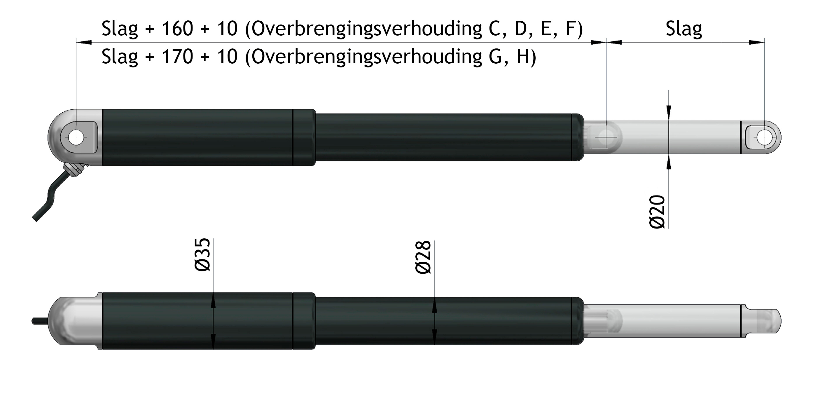 Quickship actuators drawing