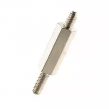 SPACER HEXAGONAL WITH SELF THREADING STUD
