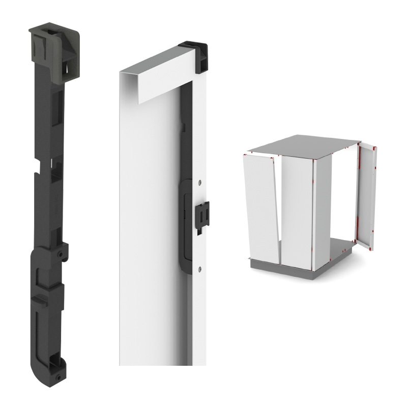 Hidden lock and latches