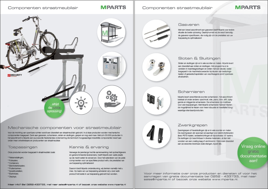 Target mailing Mechanische componenten voor straatmeubilair en openbare ruimte