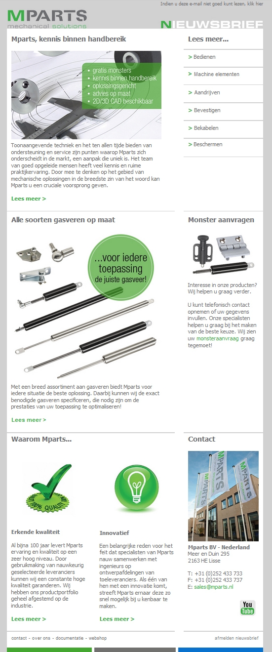 Target mailing Technische ontwerpbureau's
