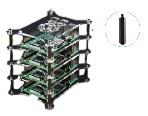 Stapelbare behuizing raspberry pi