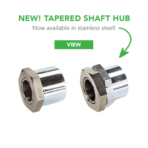 Tapereds haft hubs