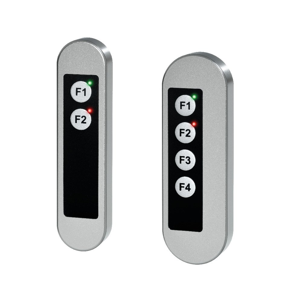 Membrane buttons, two possible widths.