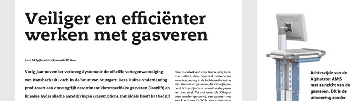 Efficiënter werken met gasveren Efficiënter werken met gasveren