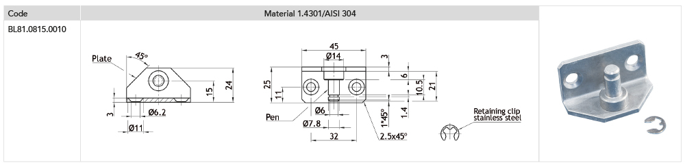Mounting parts brackets 3