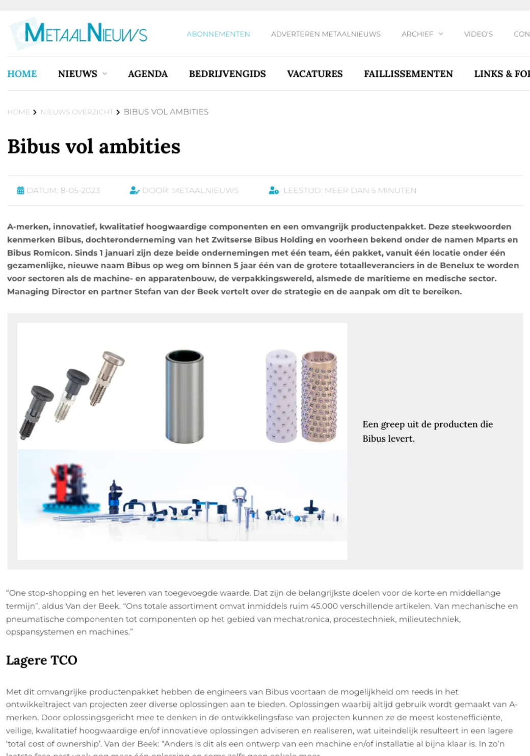 BIBUS vol Ambities