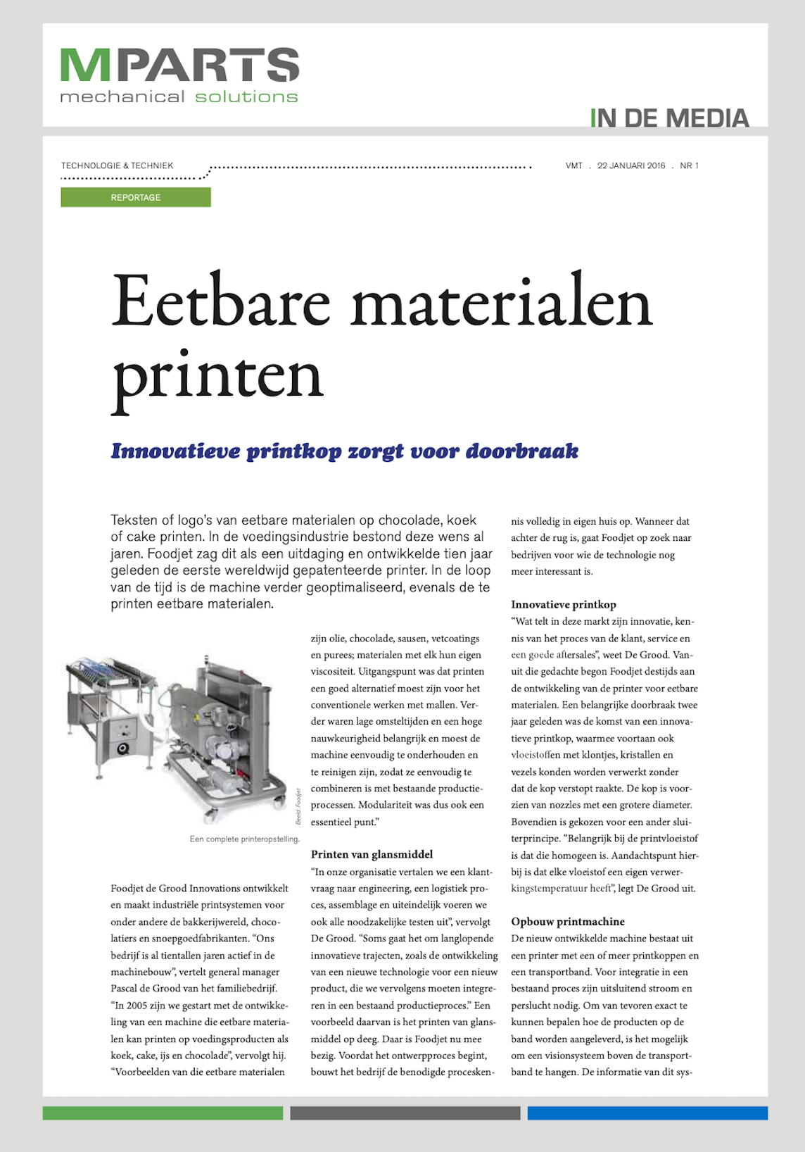 Eetbare materialen printen 