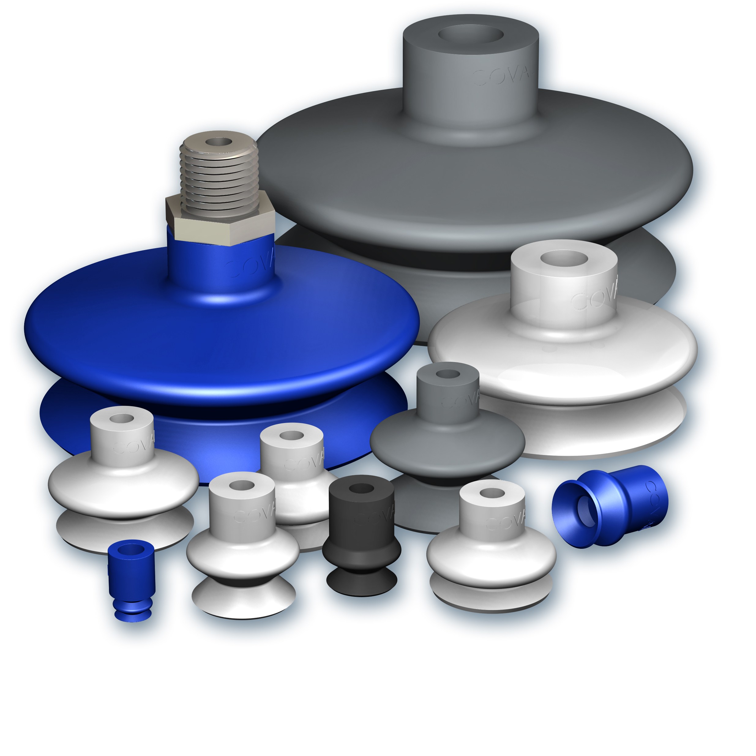 Zuignappen met 1,5 balg Ø 5 tot 78 Mm, VSA-Serie