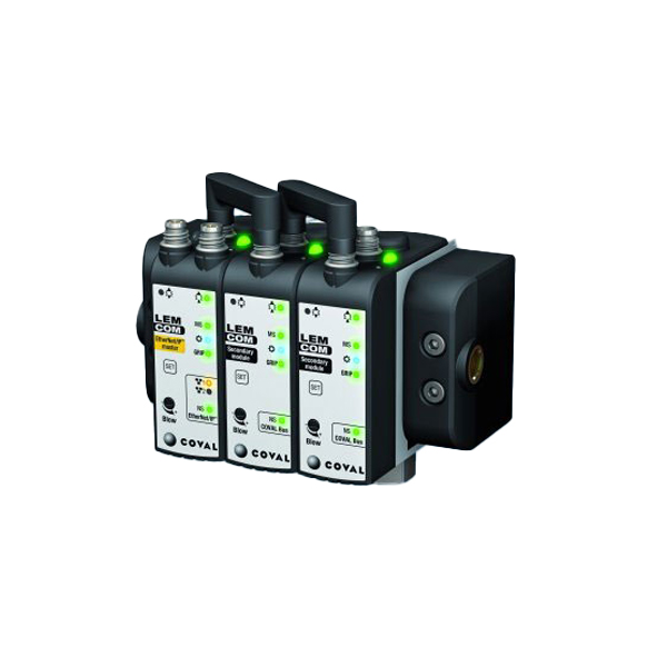 Mini-vacuümpomp communicerend via industriële veldbus, LEMCOM-serie 