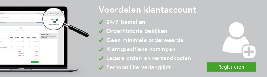 Voordelen klantaccount